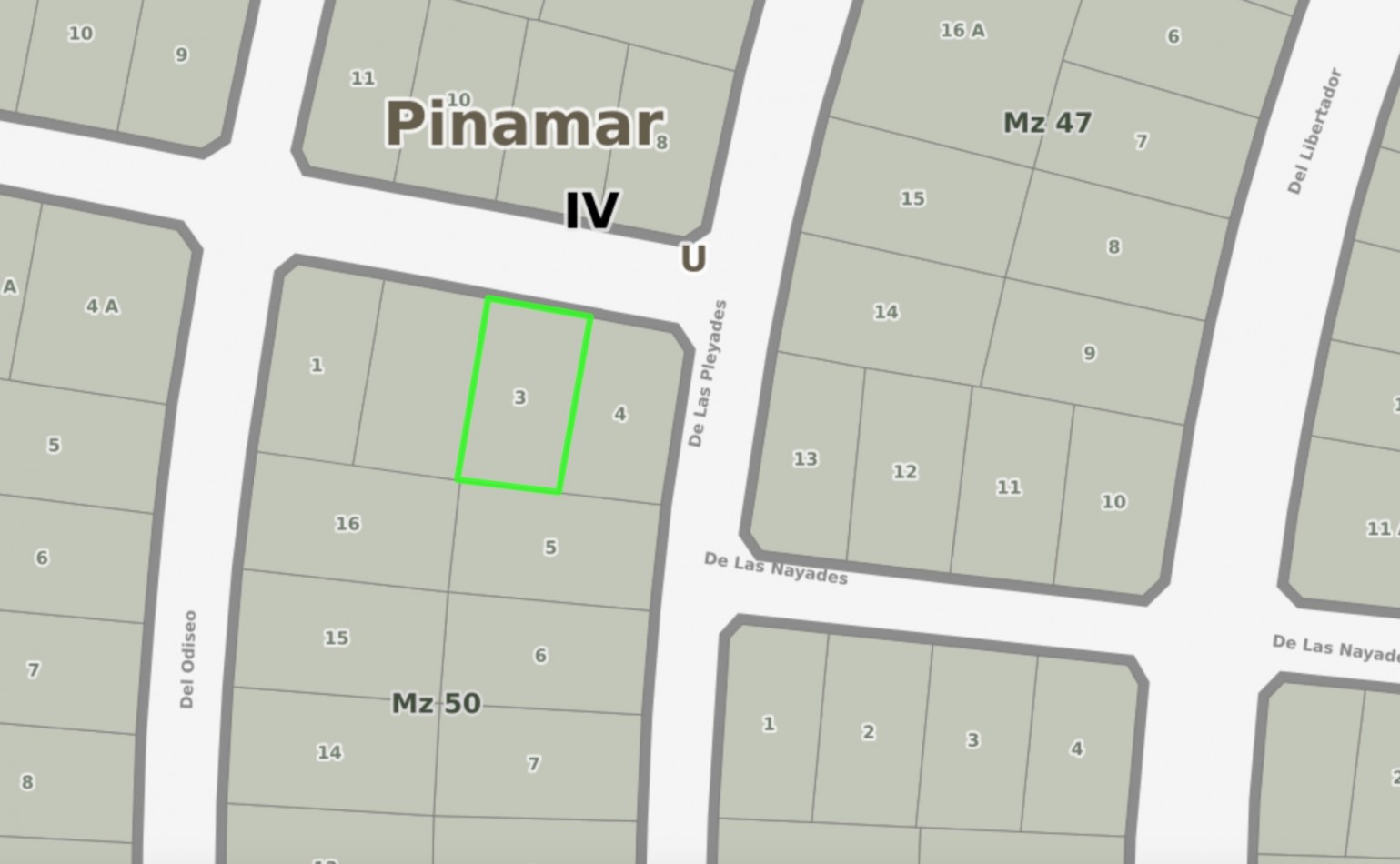 LOTE EN VENTA EN PINAMAR 