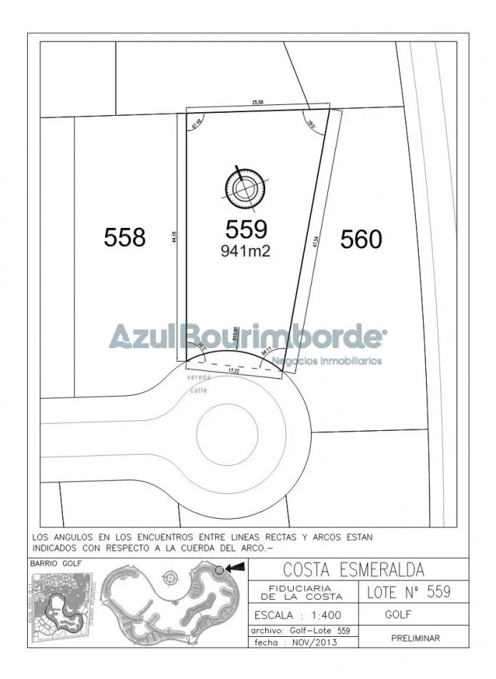 3009 - Lote en Golf II Costa Esmeralda